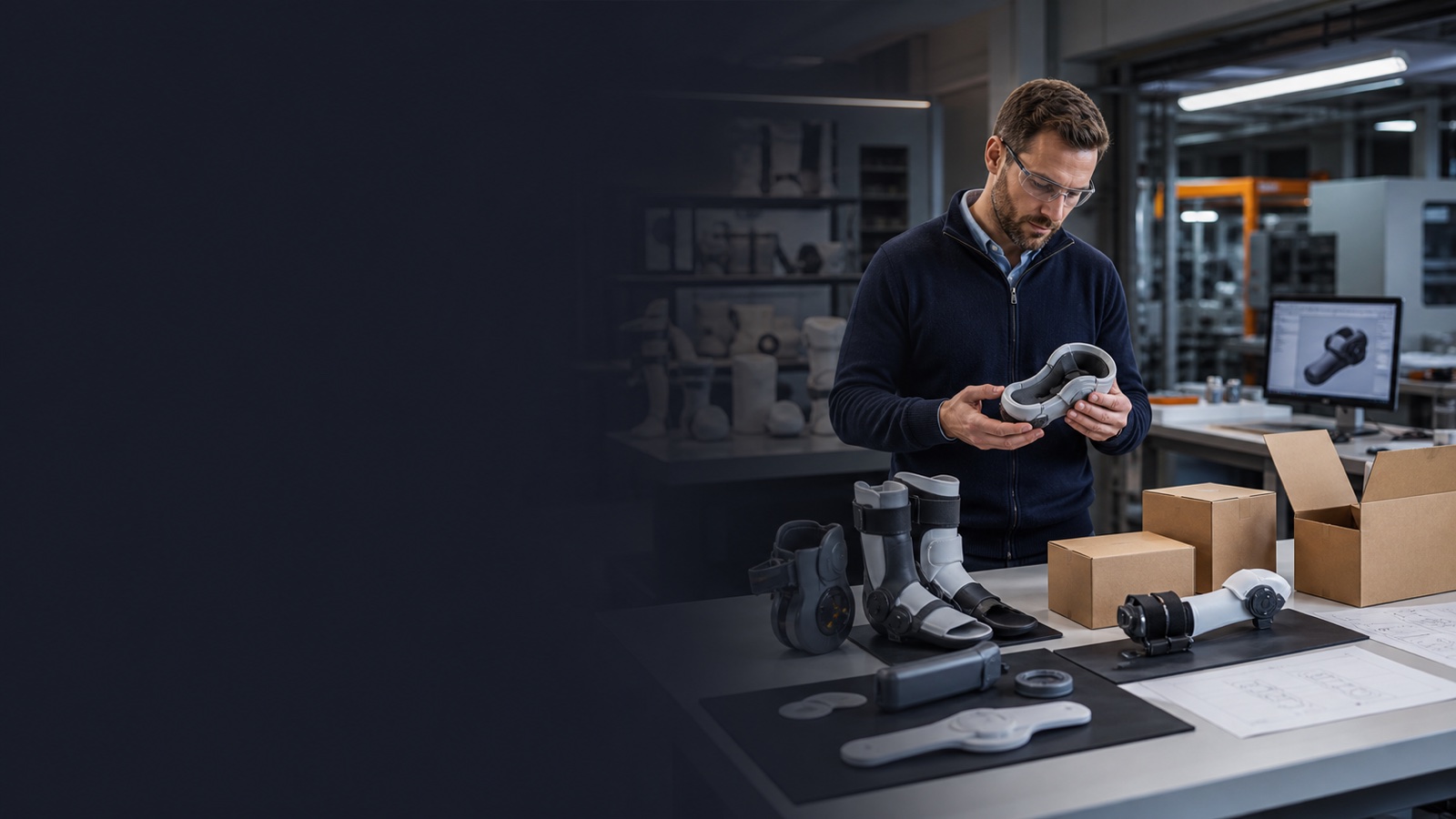 OEM product development and packaging workspace