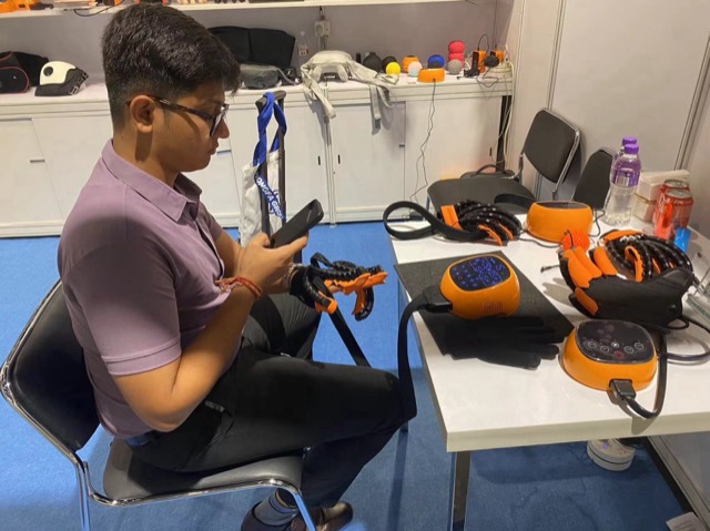 Hong Kong exhibition (year not asserted) — product displays and visitors